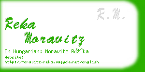 reka moravitz business card